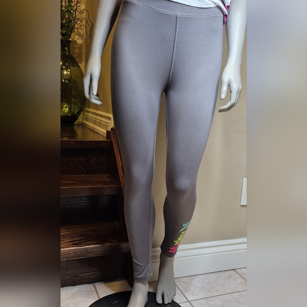 Hurley Charcoal Leggings with Hurley Color Label
